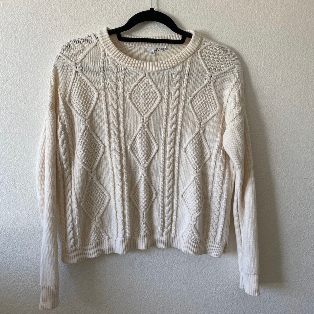 h&m cable knit sweater